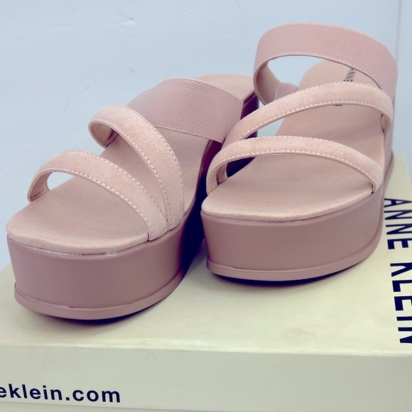 ANNE KLEIN,AKVAI PINK SLIP-ONS PLATFORM ELASTIC TOP W/SUPER CUSHION SOLE,SIZE9.5 - Picture 6 of 16